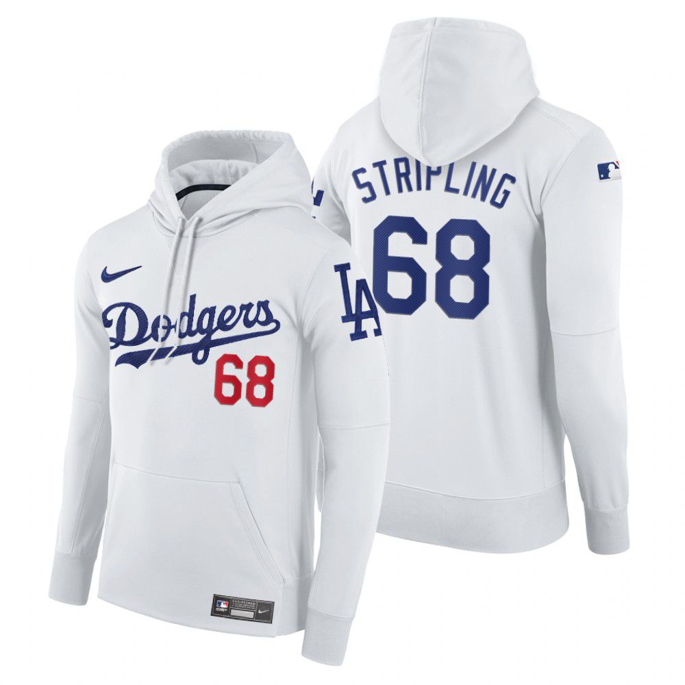 Men Los Angeles Dodgers #66 Stripling white home hoodie 2021 MLB Nike Jerseys->los angeles dodgers->MLB Jersey